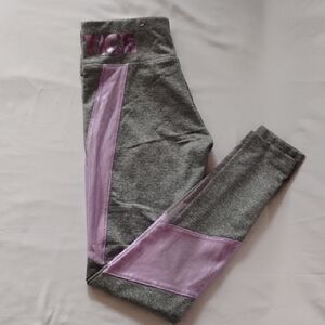 Justice Gray and Lavender Kids Leggings